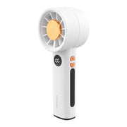 Ventilatore Portatile 100 Velocità Ricaricabile USB-C con Schermo LED / Cordino Bianco Apokin