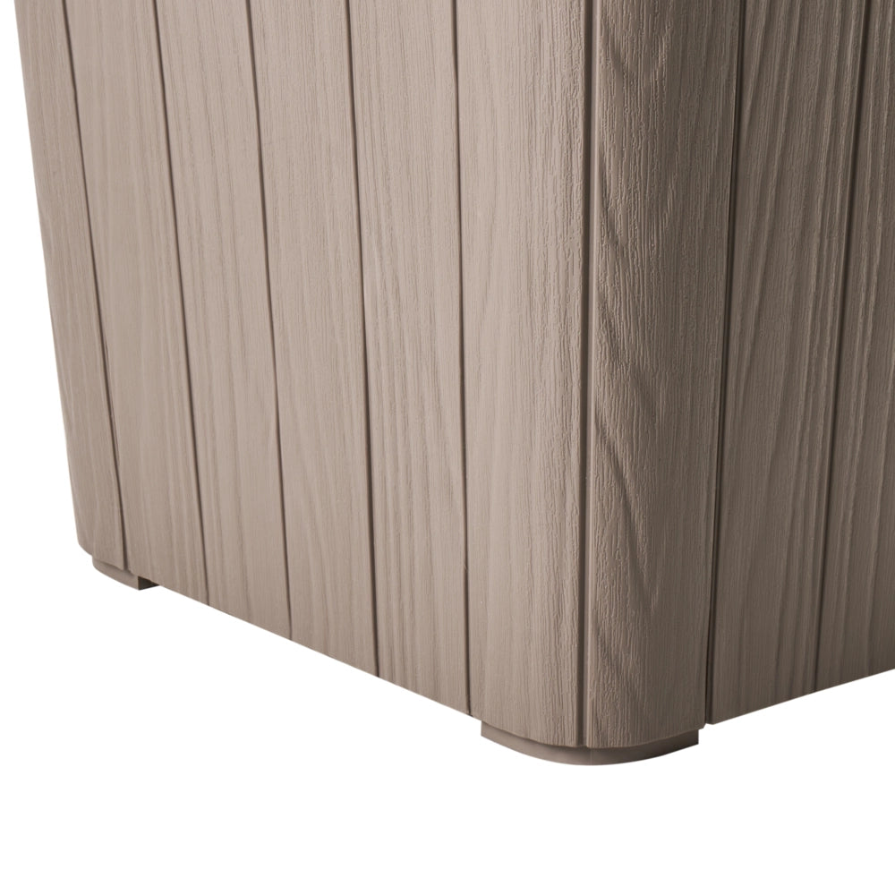 Contenitore da giardino Tortora Polipropilene 40 x 42 cm Cassetta degli attrezzi da esterno per tessuti