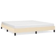 Letto matrimoniale | Letto per adulti | Giroletto senza Materasso Crema 180x200 cm in Tessuto