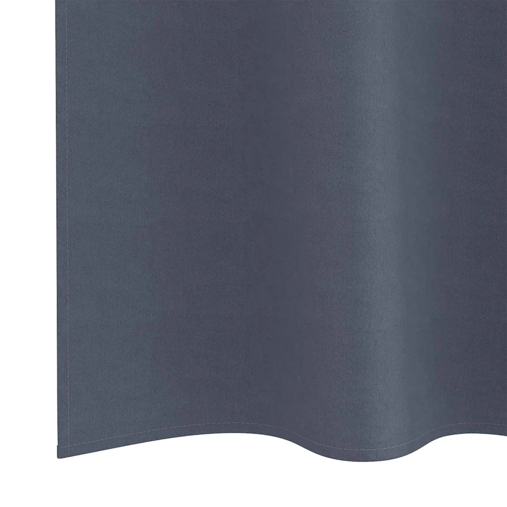 Tende Blackout con Anelli 2 pz Antracite 175 x 140 cm 4107339