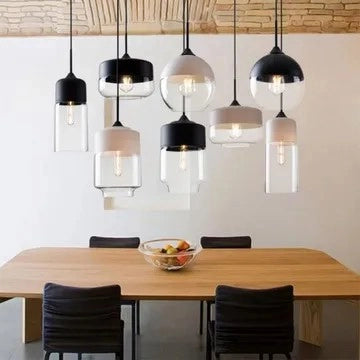 Lampada Da Soffitto Pensile Di Vetro Zenit D Black