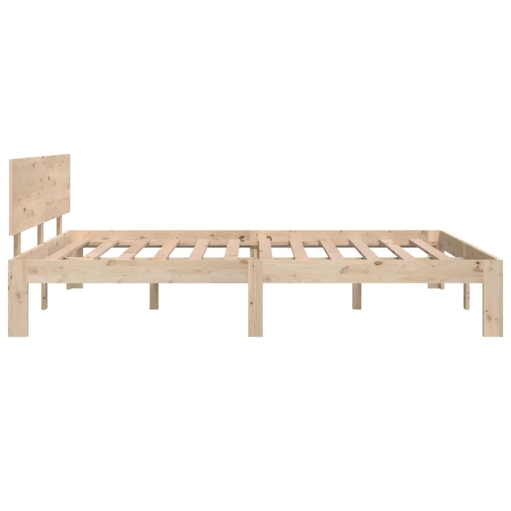 Giroletto-Struttura Letto in Legno Massello di Pino 140x190 cm 419522
