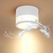 Lampada da soffitto LED Opbouw 12W 3000K Bianco opaco IP65 - Bagno Ø10cm