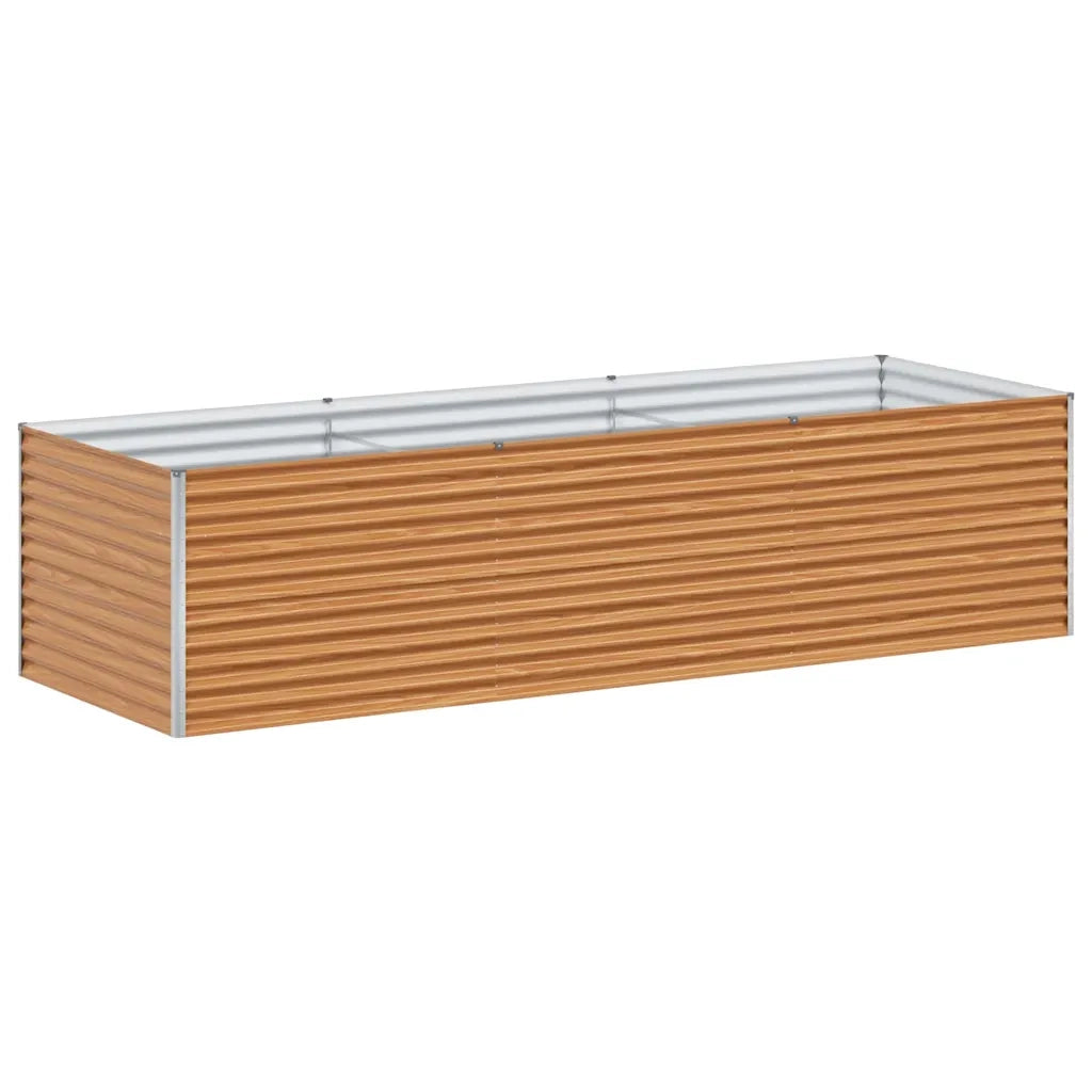 Fioriere | Cassetta per fiori | Letto rialzato da giardino 290 x 100 x 68 cm Acciaio zincato