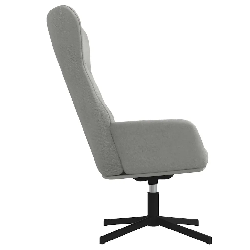 Sedia Relax Grigio Chiaro in Velluto cod mxl 14305