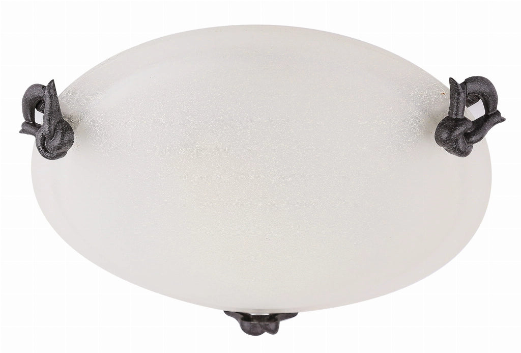 Plafoniera Candellux EVA tonda vetro bianco E27 30cm