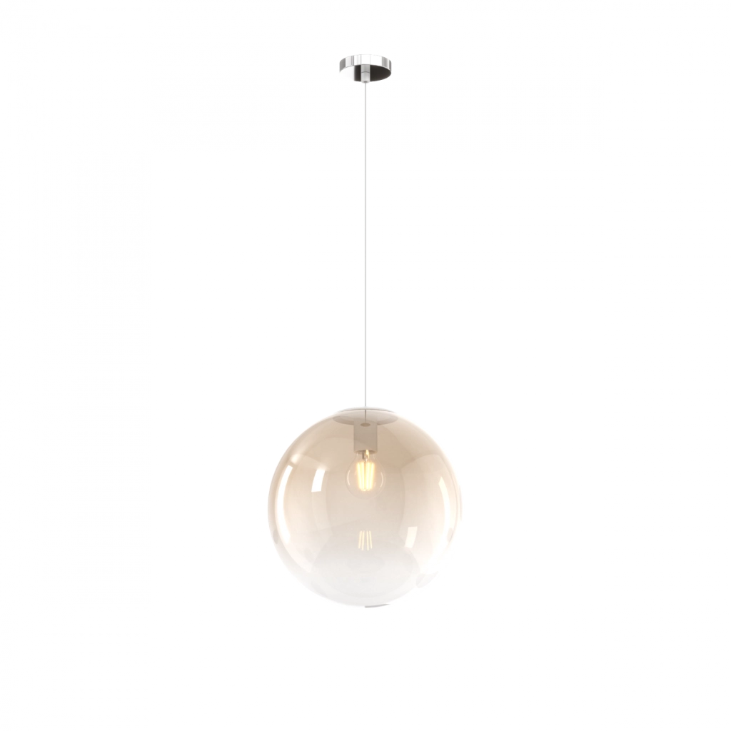 SOSP. CROMO 3 LUCI RETTANGOLARE VETRI (1 PICCOLO AMBRA+1 MEDIO BRONZO+1 GRANDE AMBRA) 1194CR-S3 RMIX-AB