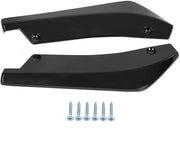 Set di Protezione Anticrash per Spoiler con Materiale di Alta Qualità - Set da 2 - Nero Lucido