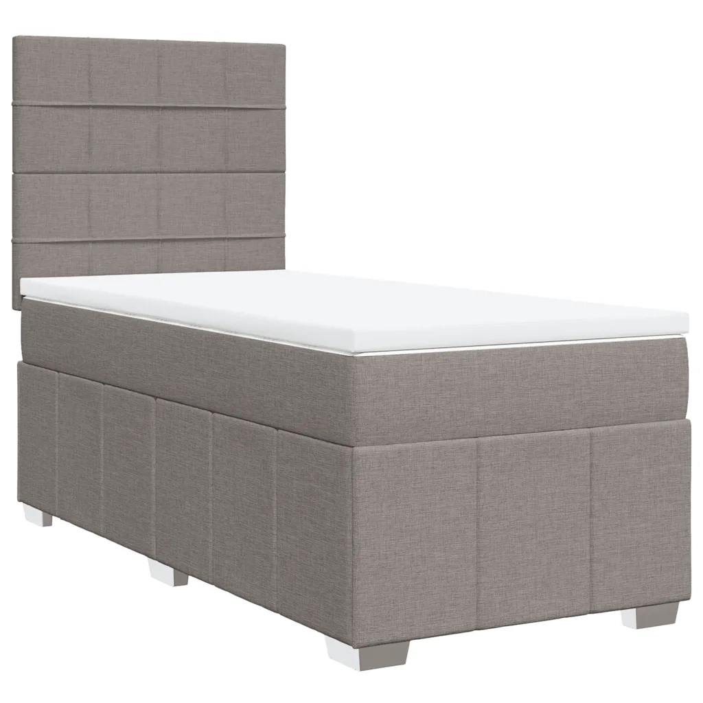 Giroletto a Molle con Materasso Tortora 80x200 cm inTessuto 3291499