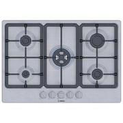 Bosch Serie 4 PGQ7B5K90 , Piano cottura a gas, 75 cm, Acciaio inox
