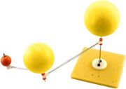 Modello di studio Terra-Luna-Sole per la scienza per bambini e modello di insegnamento con modello dimostrativo di planetario sistema solare.