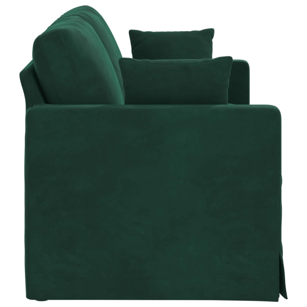 Divano Verde Scuro 158 x 78 x 80 cm Velluto 42024424