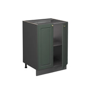 Mobiletto base cucina Fame-Line Verde-oro rustico/Antracite 60 cm, PL Marmo Vicco