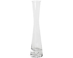 Vaso di Fiori Piccolo Arte - Manufatto a Mano - Vetro Cristallo - Vaso Decorativo - Dimensioni 5*20*3,5 cm - Base Stabile