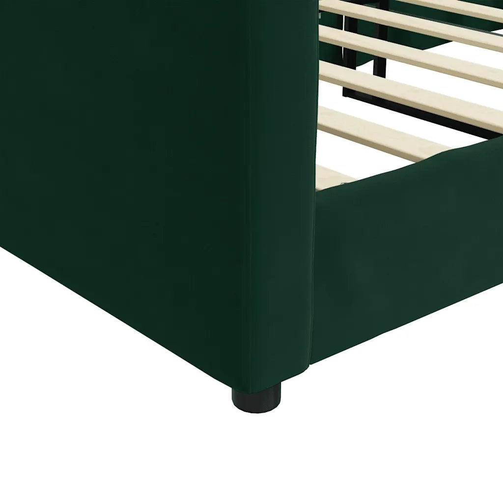 Letto da Giorno Verde Scuro 80x200 cm in Velluto 354131