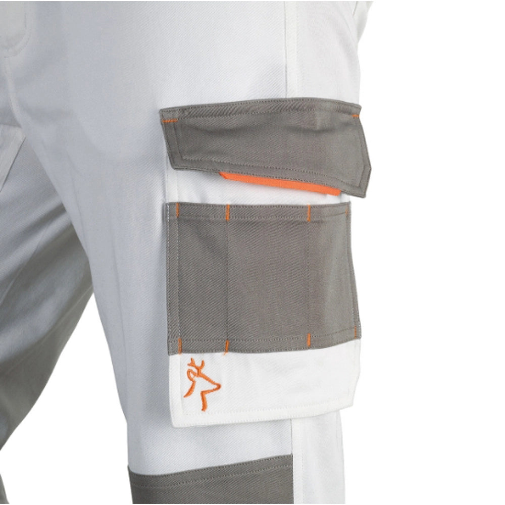 PANTALONE DA LAVORO PITTORE IMBIANCHINO PAINT INDUSTRY BIANCO TG. XXL KAPRIOL 36508