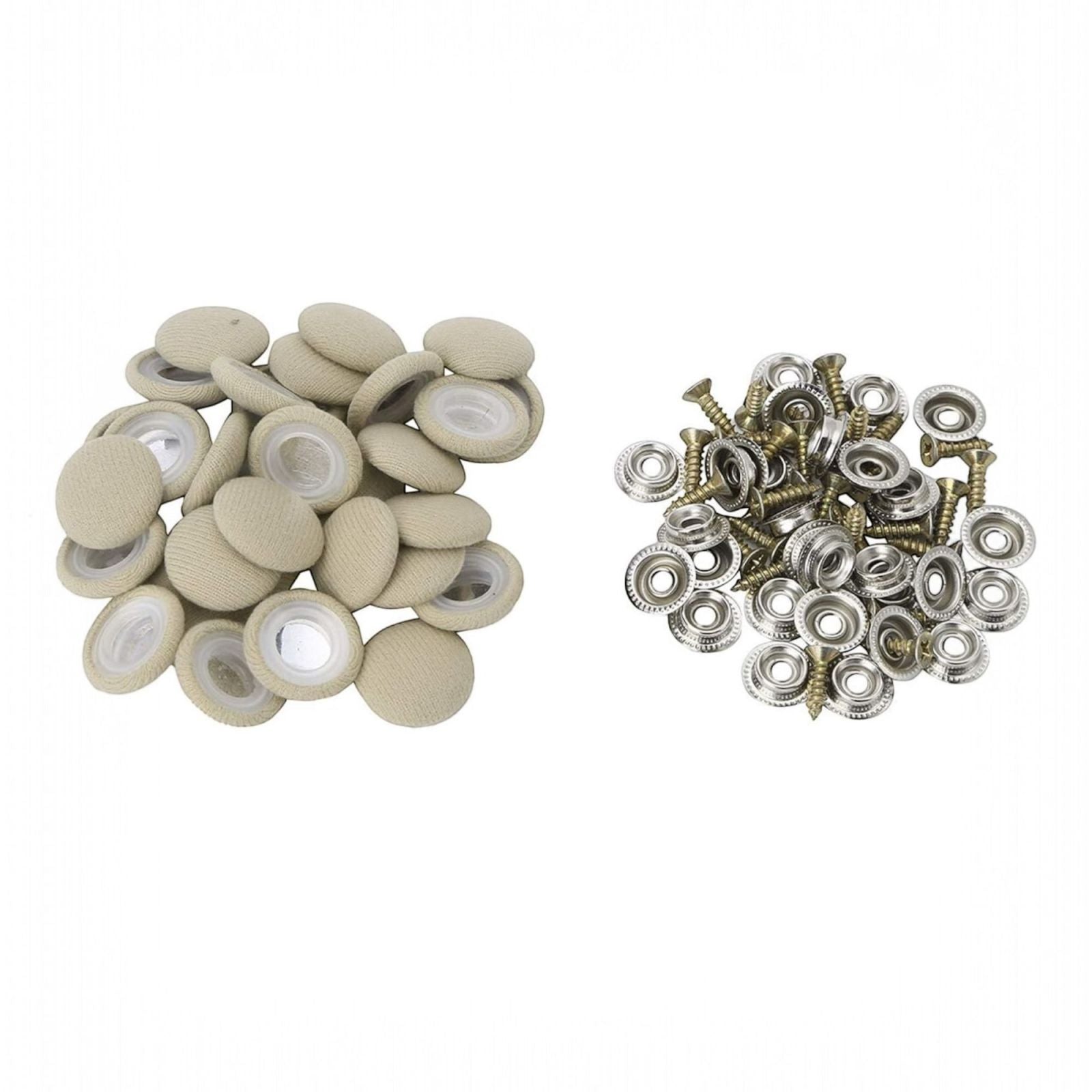40Pz Rivetti Per Riparazione Tetto Auto Kit, Puntine Per Cielo Auto Pulsanti Beige