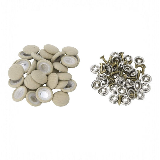 40Pz Rivetti Per Riparazione Tetto Auto Kit, Puntine Per Cielo Auto Pulsanti Beige