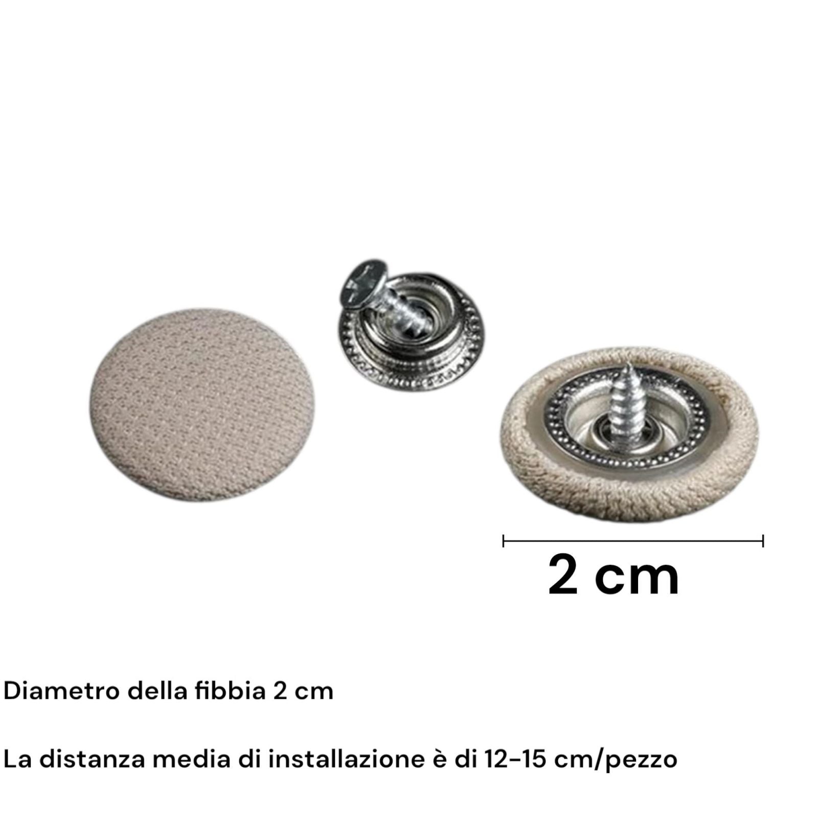 40Pz Rivetti Per Riparazione Tetto Auto Kit, Puntine Per Cielo Auto Pulsanti Beige