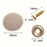 40Pz Rivetti Per Riparazione Tetto Auto Kit, Puntine Per Cielo Auto Pulsanti Beige