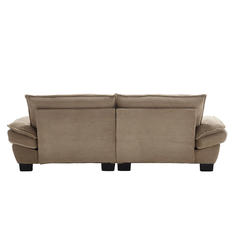 Divano letto doppio - Xylo - Con molle, cuscino incluso, kaki