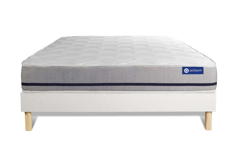 Kit rete e materasso matrimoniale Actilatex soft 160x195cm - Spessore : 20cm - Lattice e memory foam - Moderatamente rigido