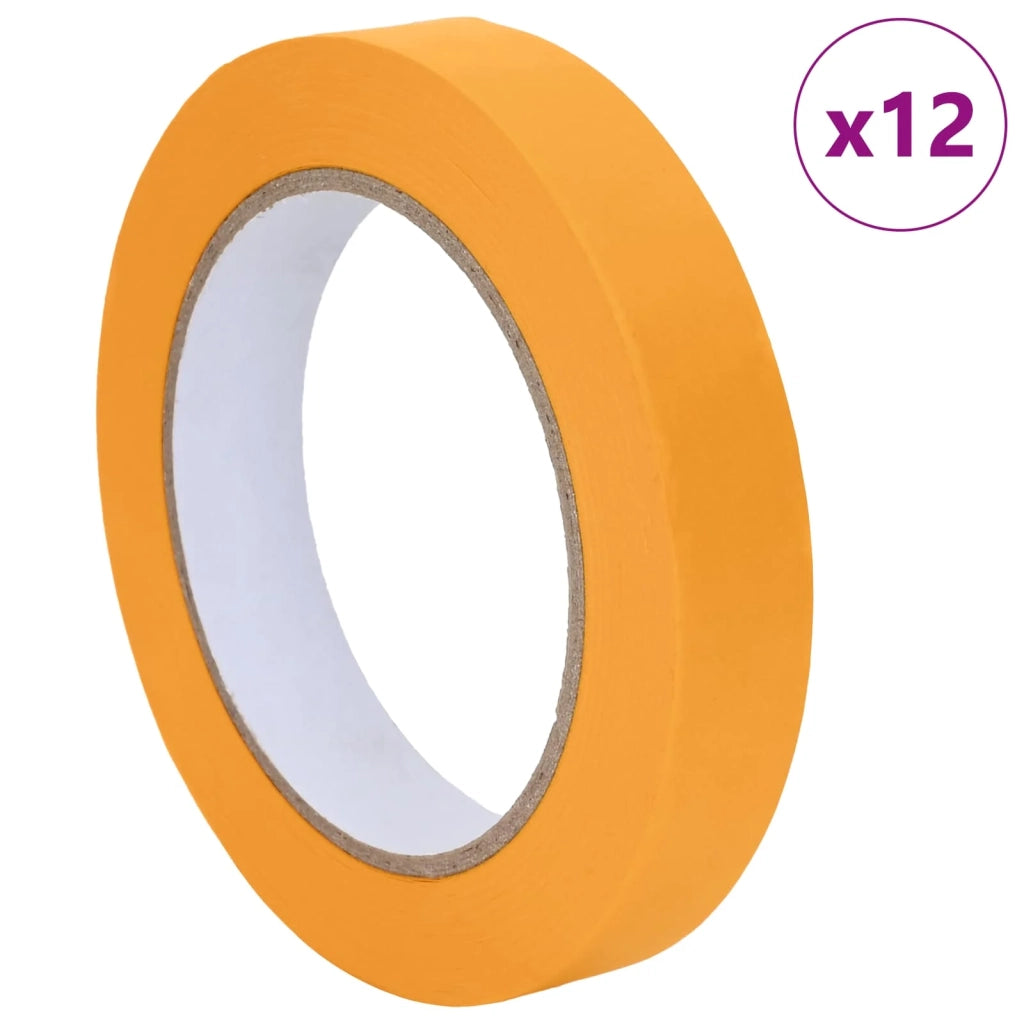 Nastri Adesivi per Pittori 12 pz Giallo 19mm x 50m Carta CFW5090904