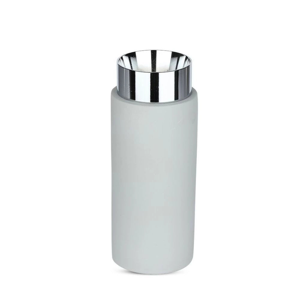METALE DI GYPSUM CORITTO GU10 con fondo cromato in cemento grigio