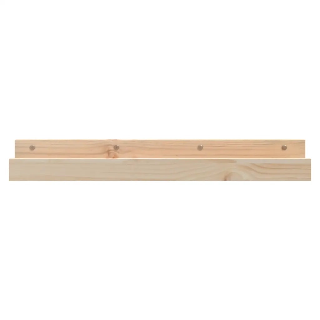 Mensole da Parete 2 pz 80x12x9cm in Legno Massello di Pino 823589