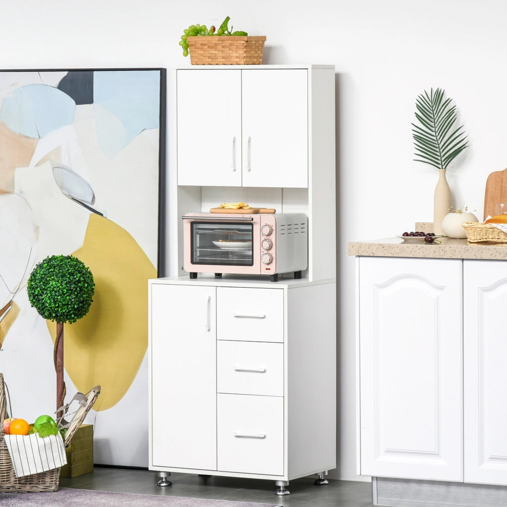 Armadio da cucina ¨C zephmum ¨C bianco 60x40x160 cm