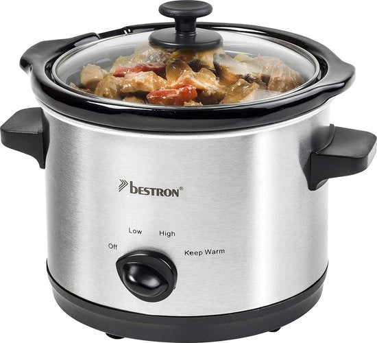 Pentola a vapore - Coperchio a vapore - 1,5L - 120W - Acciaio inossidabile - Pentola ceramica - ASC150 - Cucina - Argento -