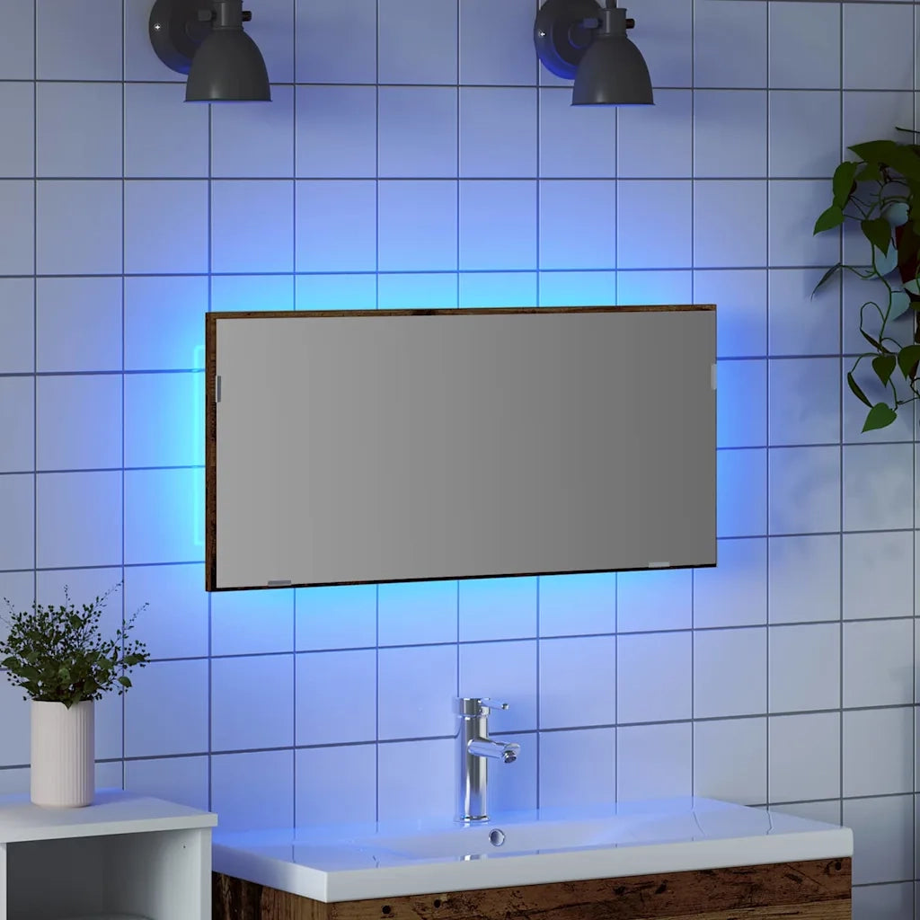 Specchio Legno vecchio 80 x 37 cm Vetro e Legno Ingegnerizzato