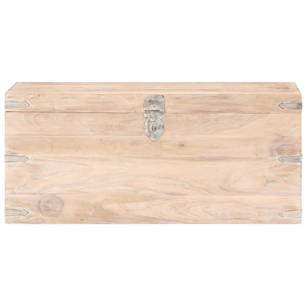Baule 90x40x40 cm in Legno Massello di Acacia 289642