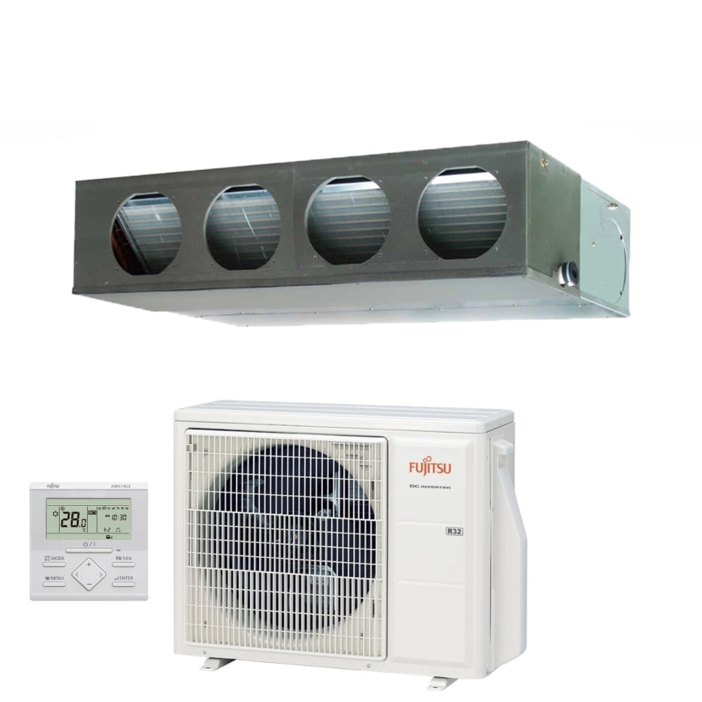 Climatizzatore Condizionatore Fujitsu Canalizzato Canalizzabile serie KM 24000 Btu ARXG24KMLA R-32 Wi-Fi Optional con Filocomando Incluso di Serie