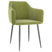 Sedie da Pranzo 2 pz Verde Chiaro in Velluto 323128