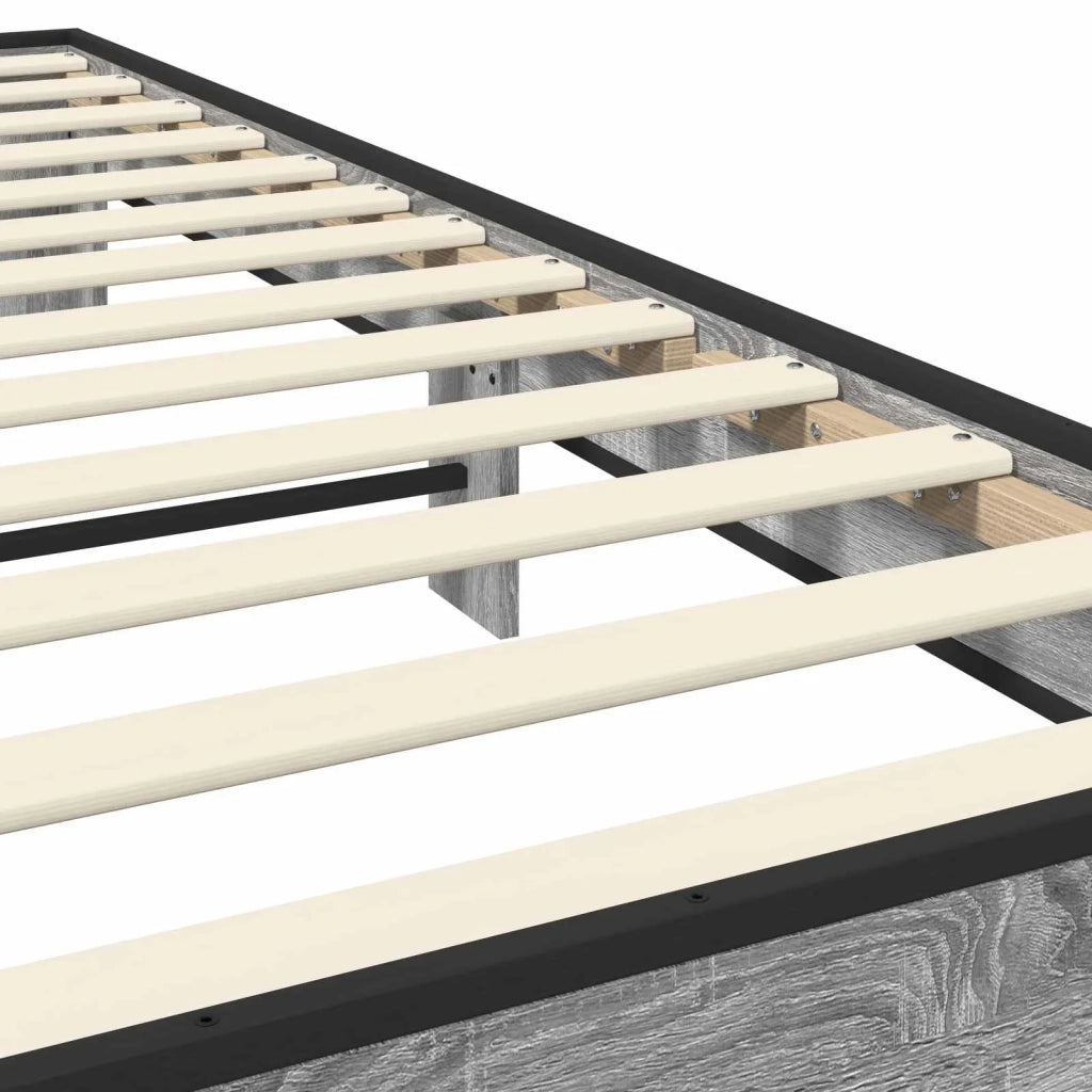 Struttura del letto Sonoma grigio 80 x 200 cm 8009132
