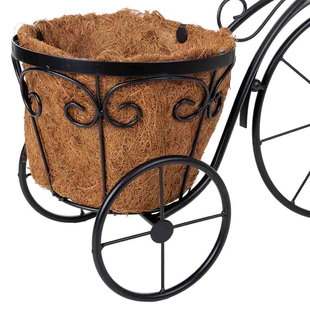 Portavaso per bicicletta nero, 46x20x35h cm