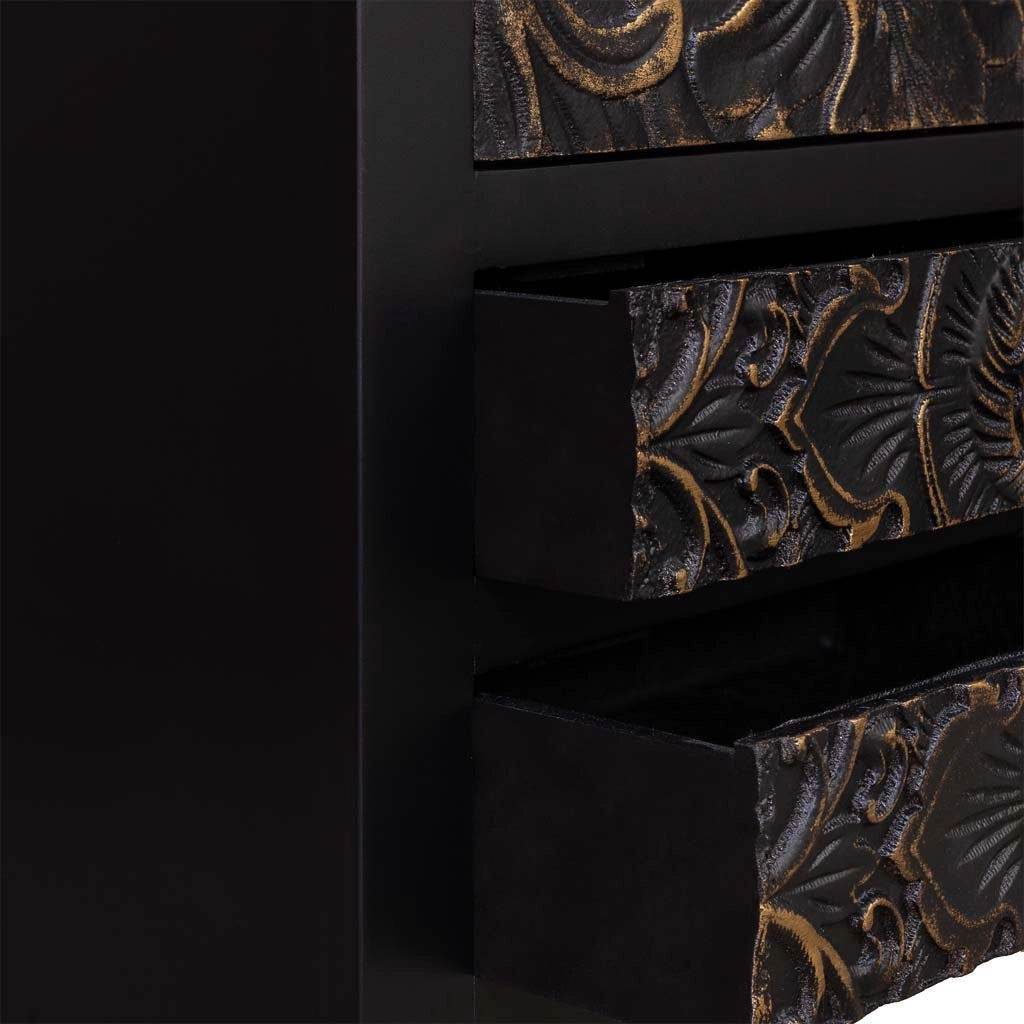 Armadio in legno con 4 cassetti e 2 porte 100x45x160