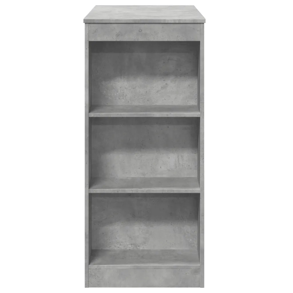 Tavolo Bar con Rastrelliera Grigio 95x47x103,5 cm Multistrato