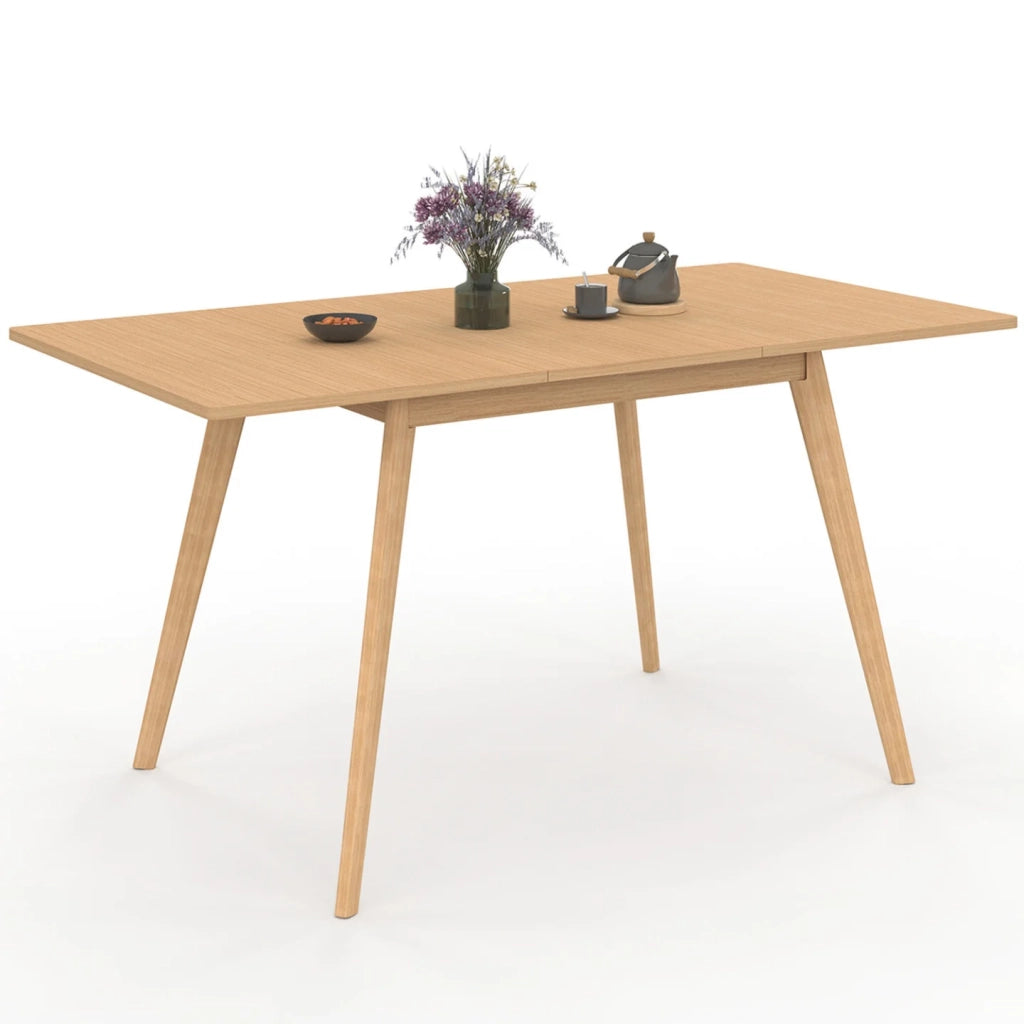 IDMarket - Tavolo da pranzo rettangolare allungabile NOOR 4-8 persone effetto legno 110-150 cm