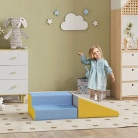 AIYAPLAY Set 2 Costruzioni Morbide per Bambini, in Schiuma, 50x50x25 cm, Multicolore