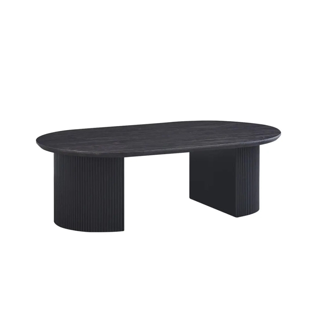 Tavolino VAGOS – Colore marrone scuro – Tavolino rettangolare 120x70 cm – MDF – Design contemporaneo