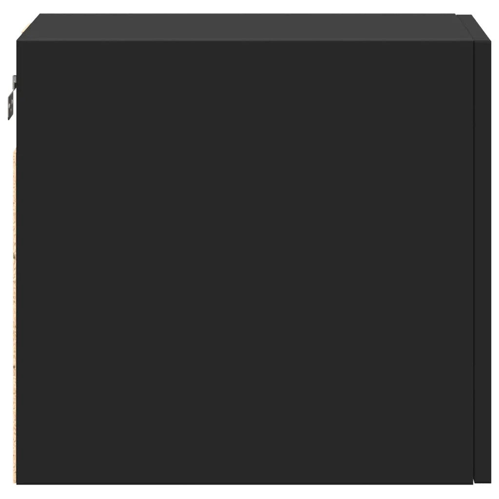 Armadietto a Muro | Mobile a Parete Nero 30x42,5x40 cm in Legno Multistrato