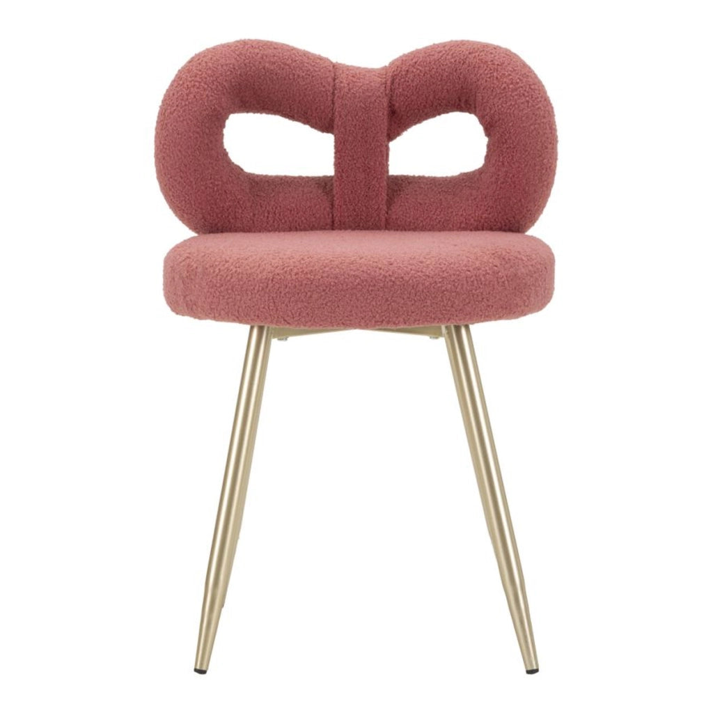 Sedia Fiocco 1, Rosa, MDF, 40x40x67 cm