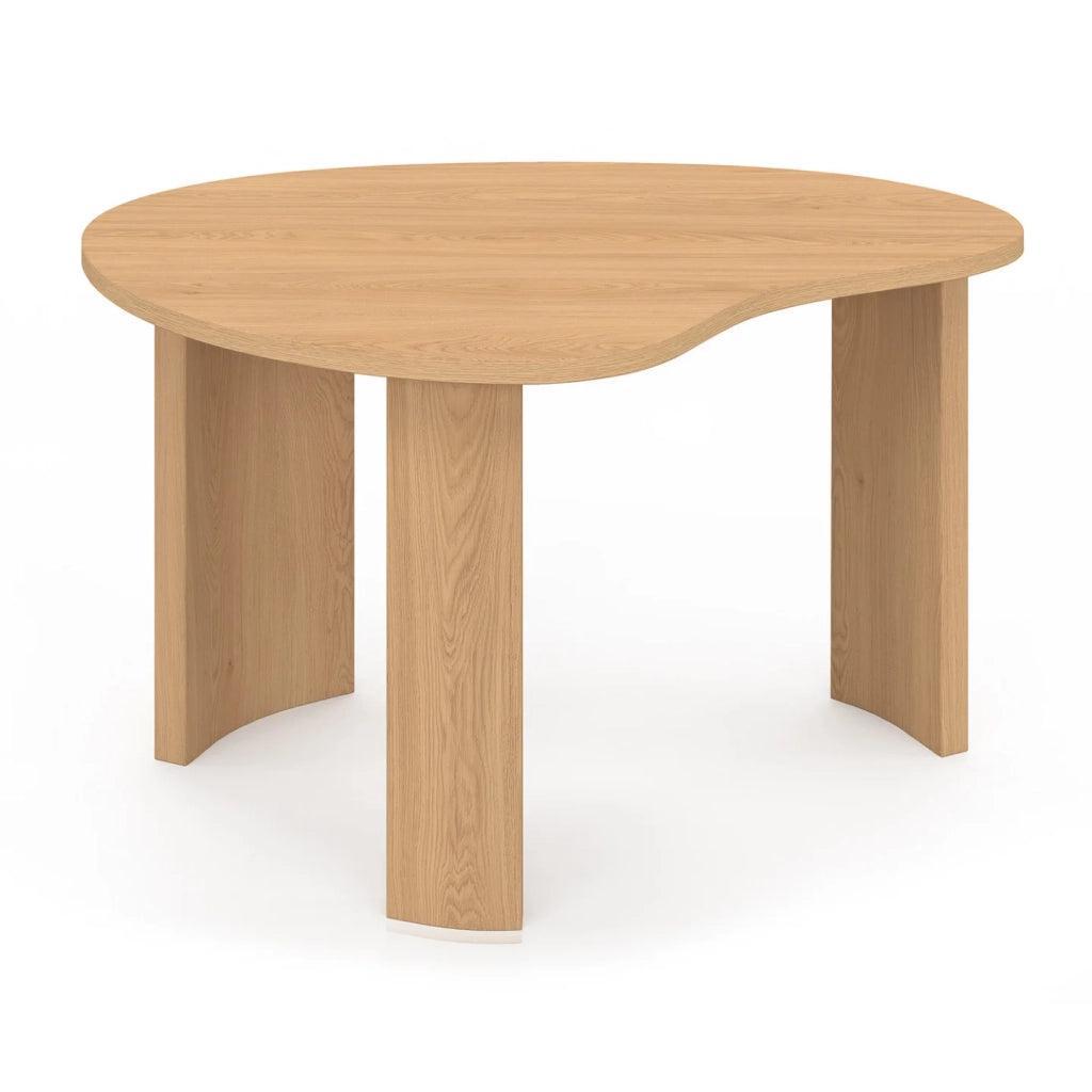 IDMarket - Set di 2 tavolini nidificanti COLINE 70/50 in legno effetto faggio