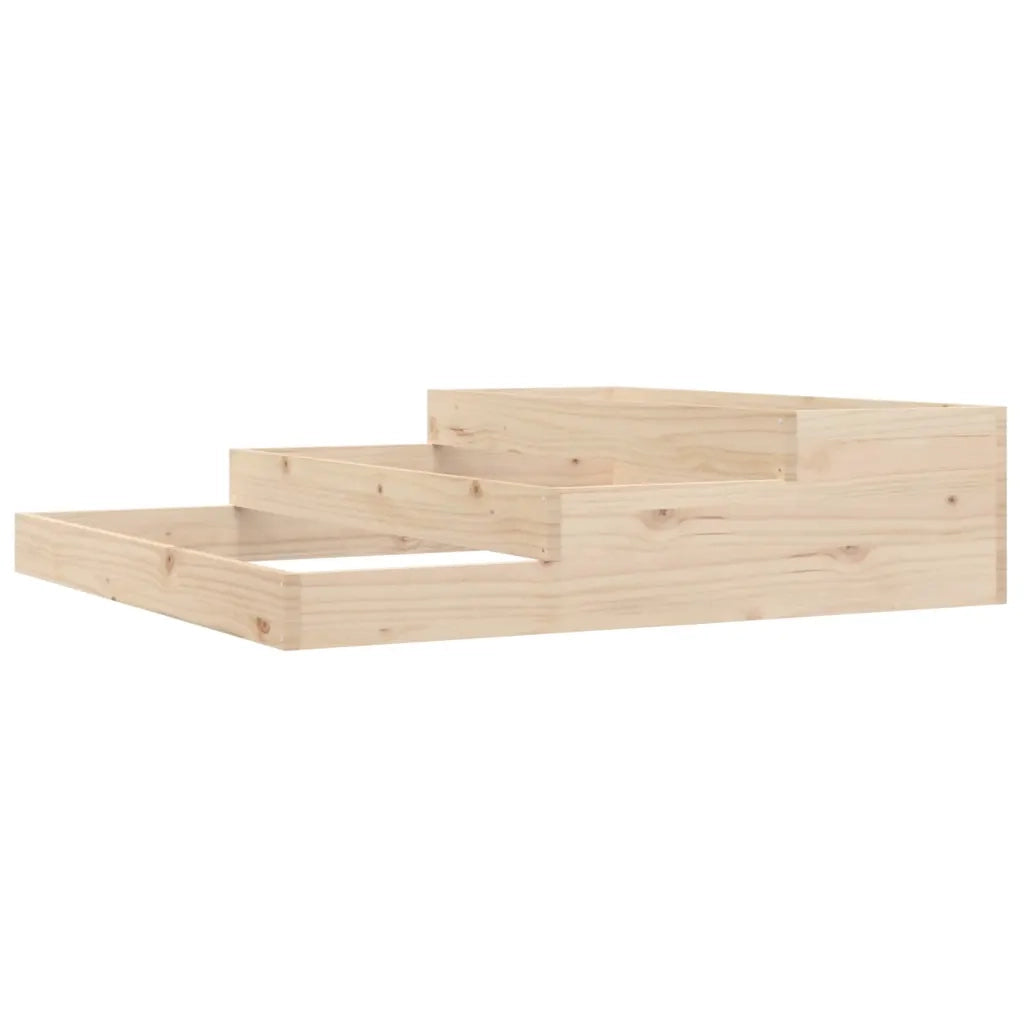 Fioriera | Cassetta per fiori | Vaso 107x107x27 cm in Legno Massello di Pino