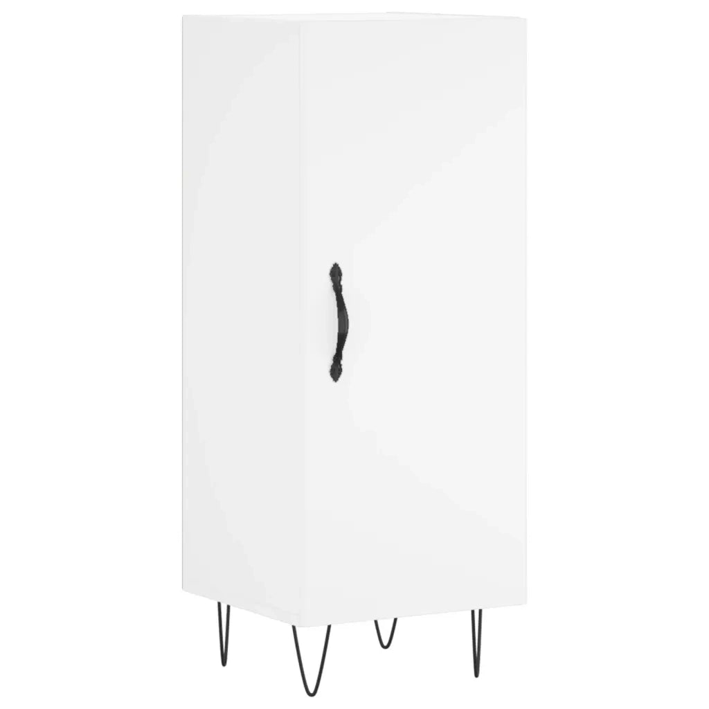 Credenza | Madia | Buffet da pranzo | Armadio da pranzo Bianca 34,5x34x180 cm in Legno Multistrato