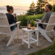 Adirondack Garden Table, White, 38x38x46 Cm, HDPE