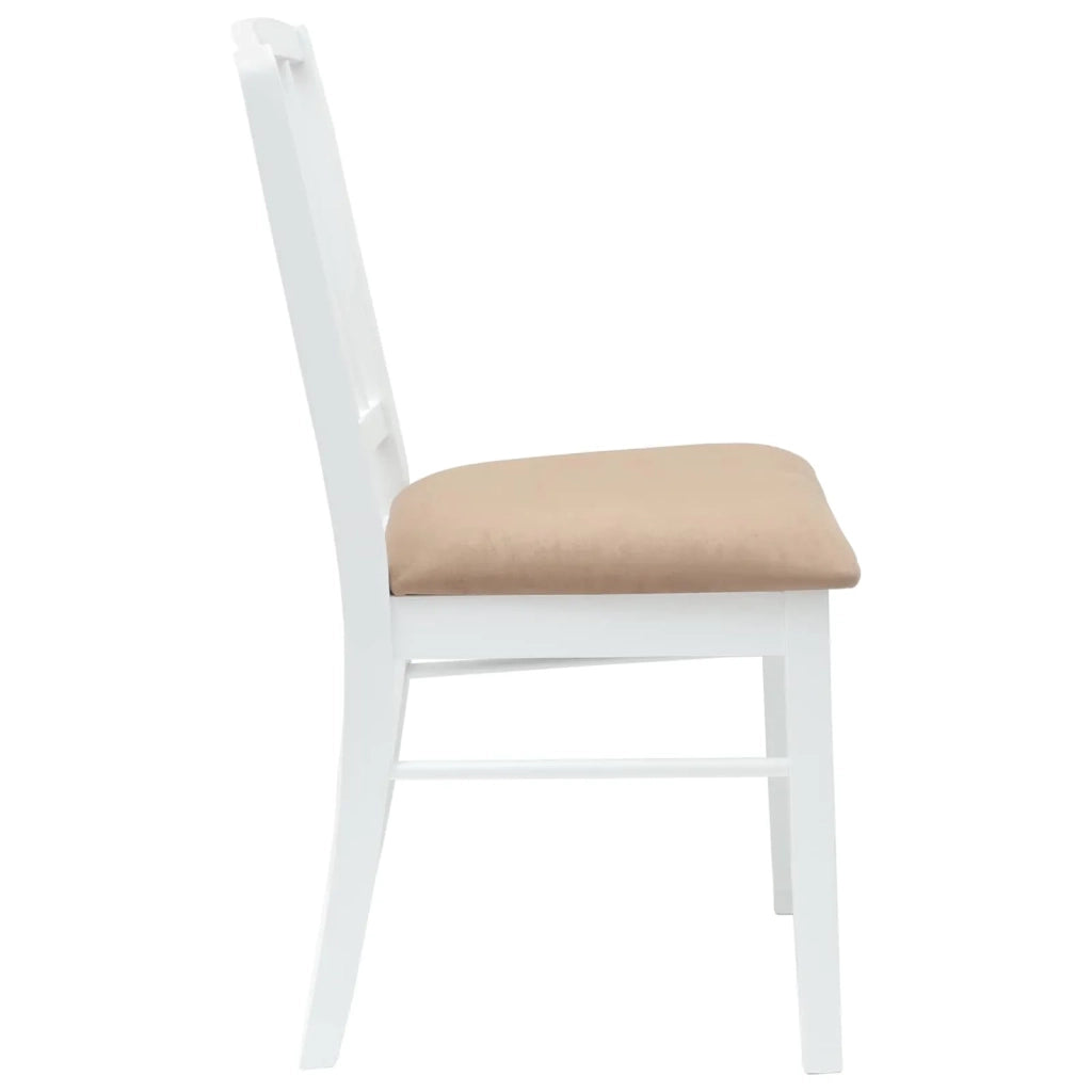 Sedie da pranzo 2 pcs Bianco 50 x 52,5 x 91 cm