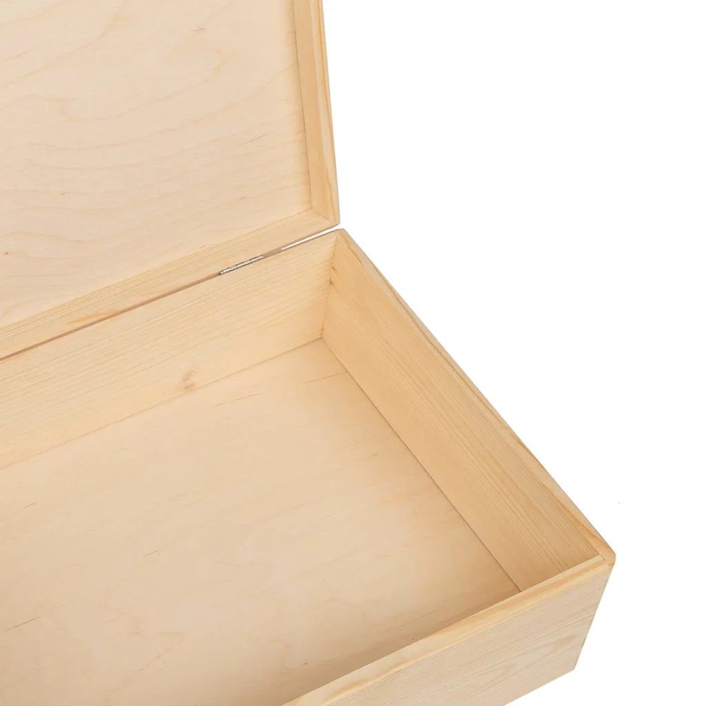 Scatola in Legno con Coperchio 40x30x13 cm Legno Massello Pino CFW9933961